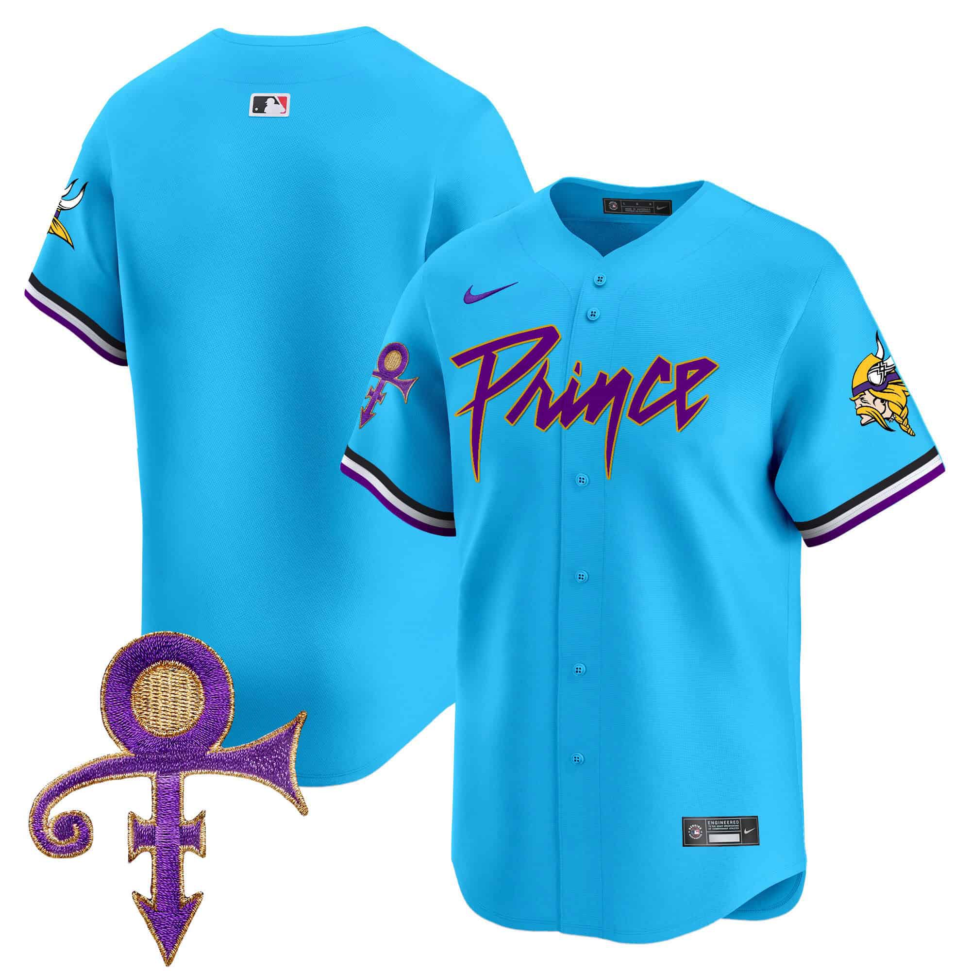 Men Minnesota Vikings Blank Light Blue 2024 Nike Prince Patch Vapor Premier Limited NFL Jersey style 1->indianapolis colts->NFL Jersey